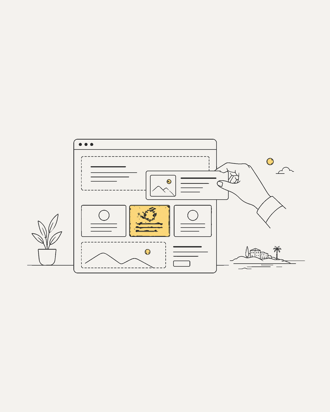 Diseño web orientado a conversión en Mallorca: UI cards, jerarquía visual y bloques optimizados